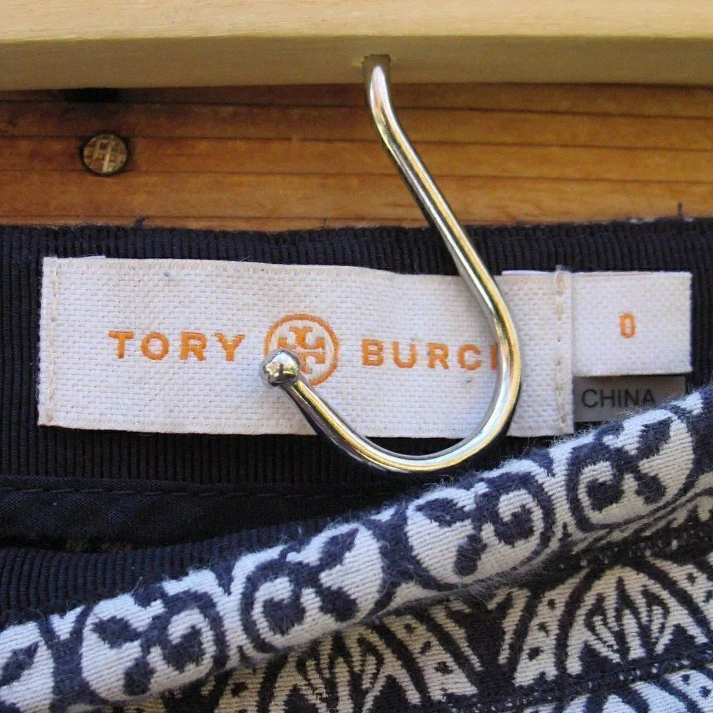 Tory Burch Heidi Slim Fit Print Pants